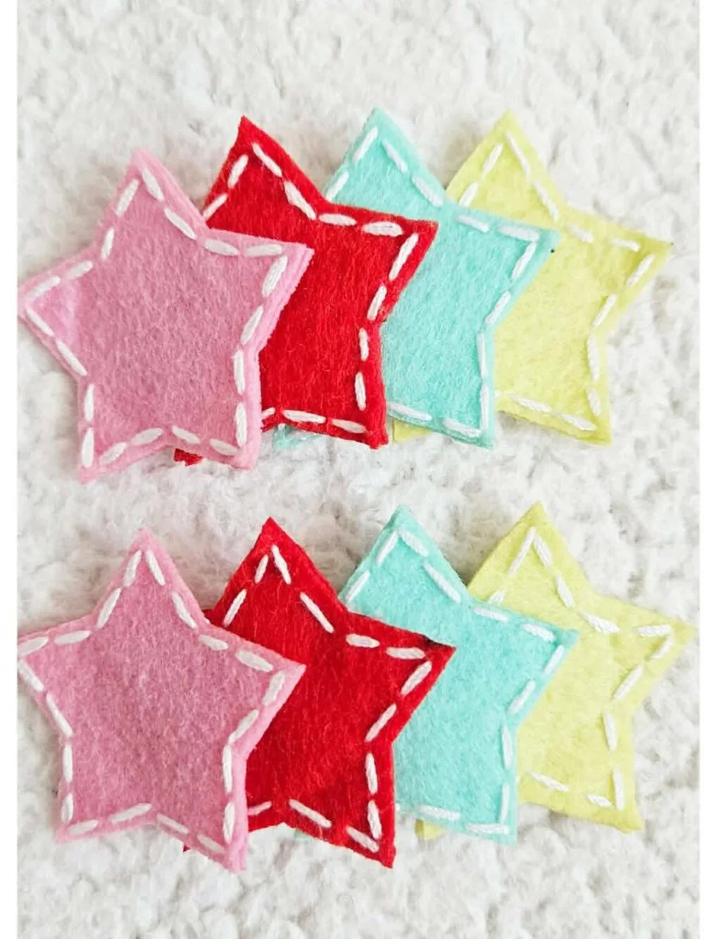 *Wildflowers Clothing*  All Star Felt Hair Clips - HTF!